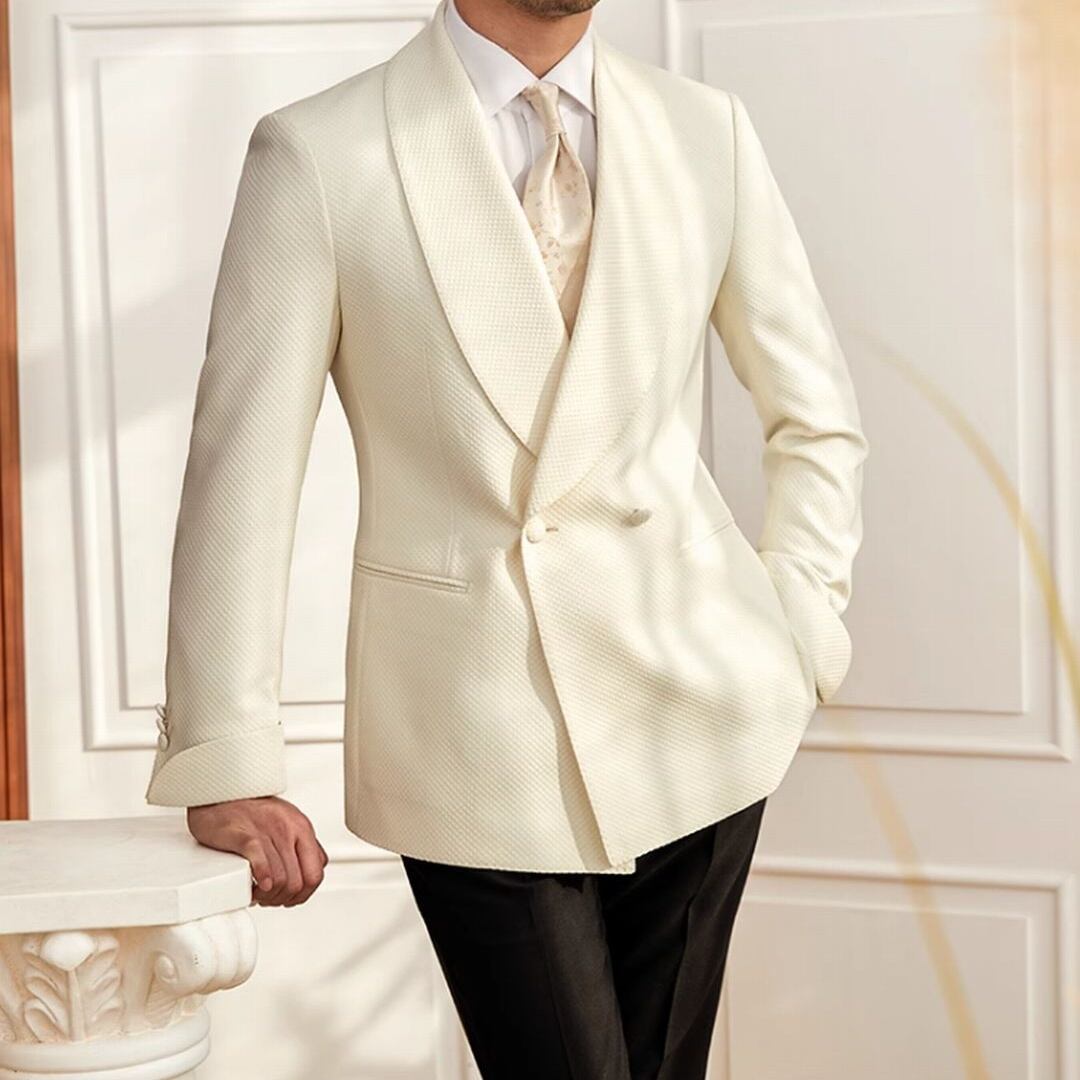Blazer Transpassado Lapela Xale Perúgia