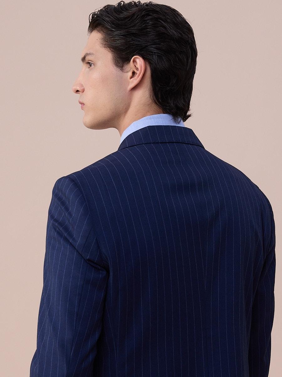 Modena Sartorial Pinstripe Blue Suit