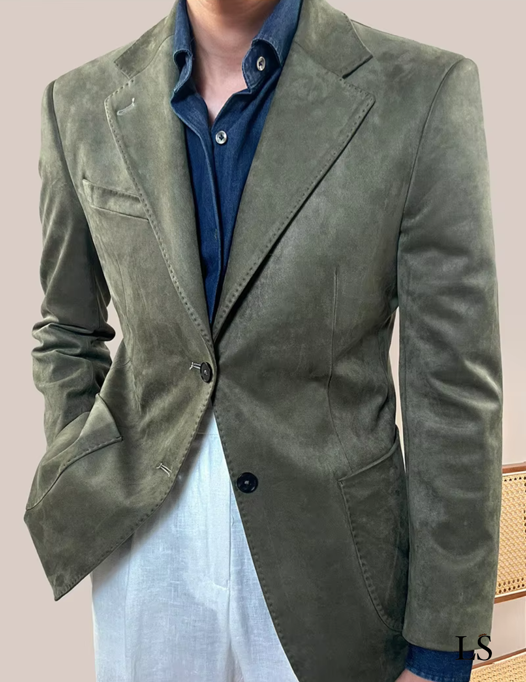 Blazer dois botões Ancona