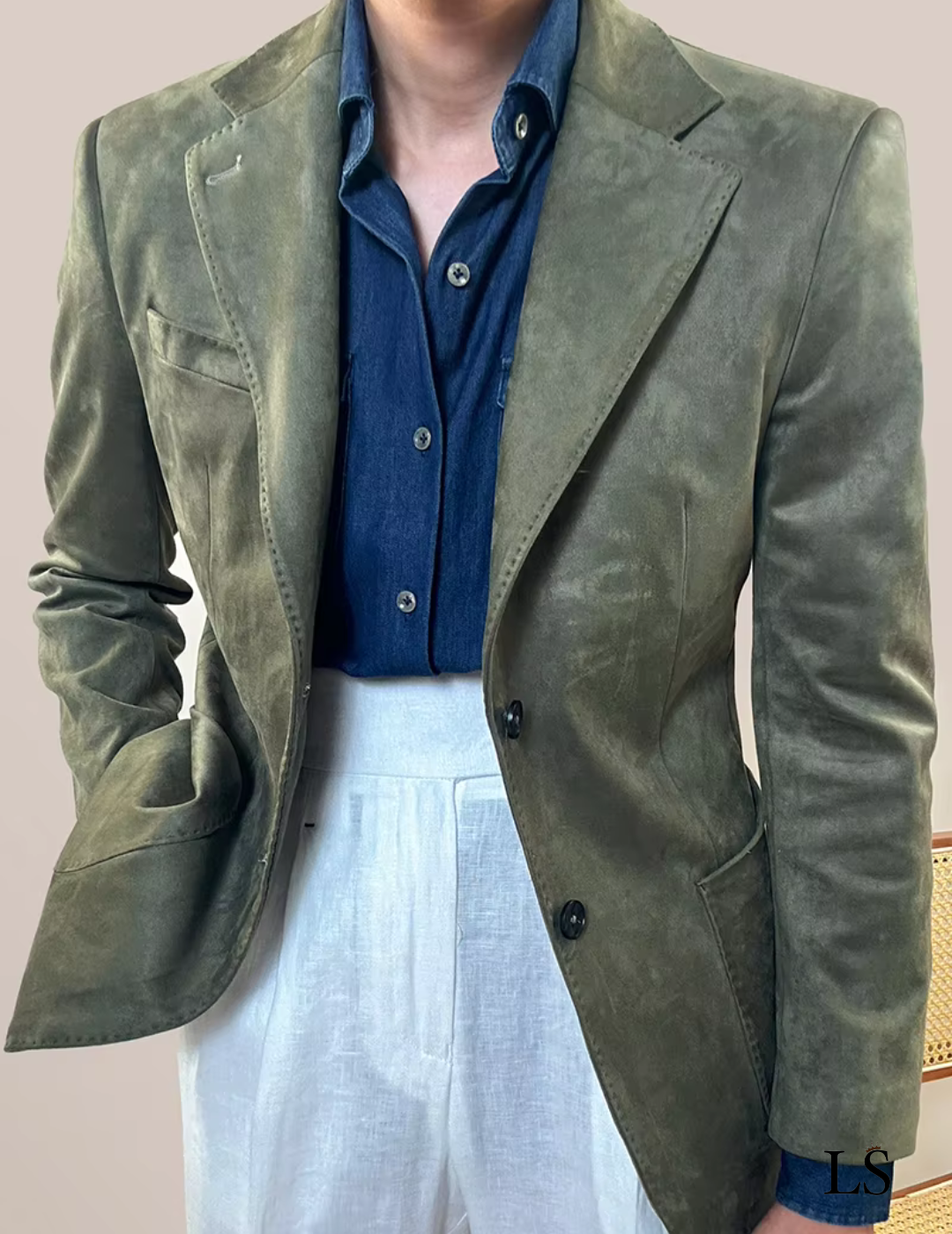 Blazer dois botões Ancona