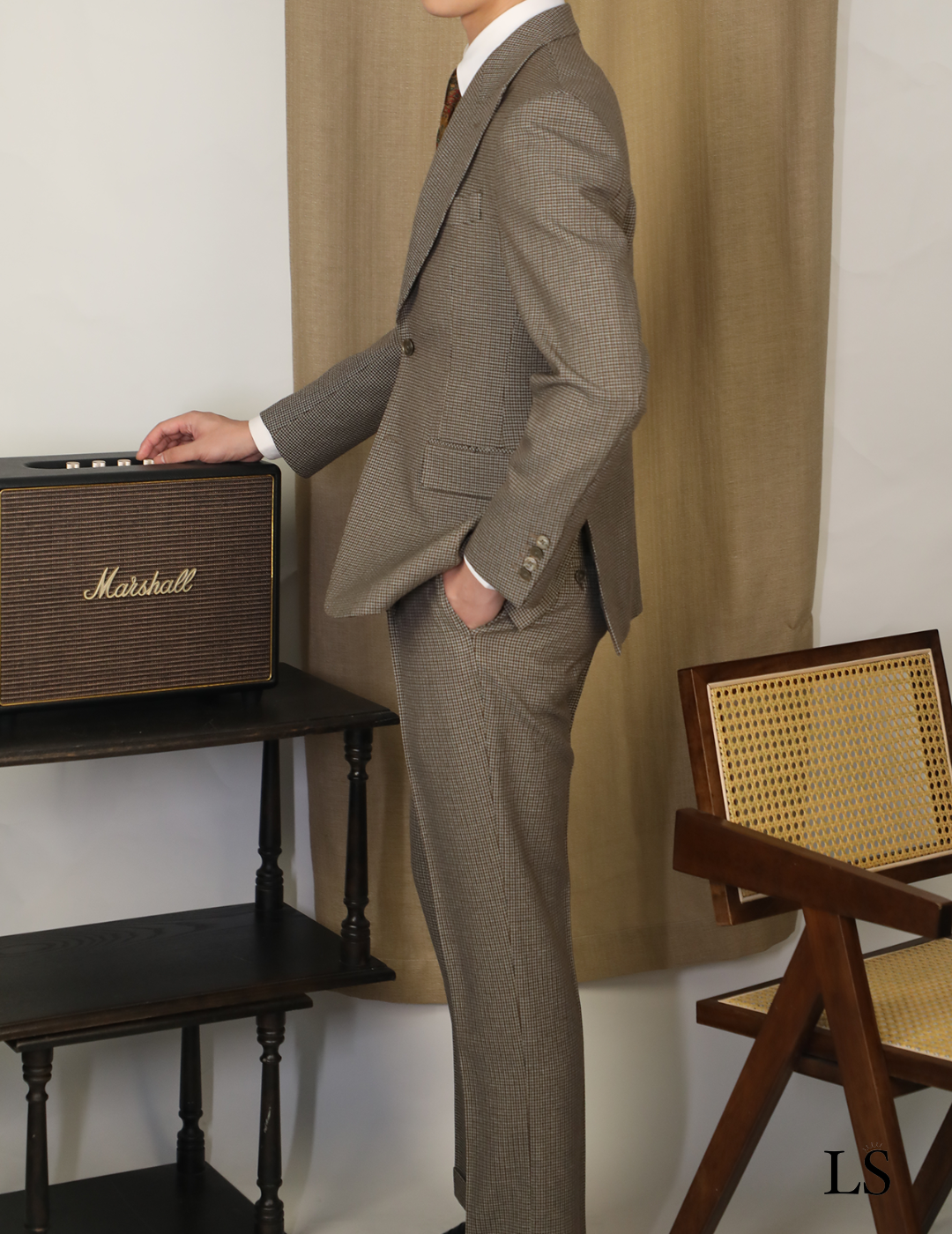 Terno Três Peças Pied-de-Poule