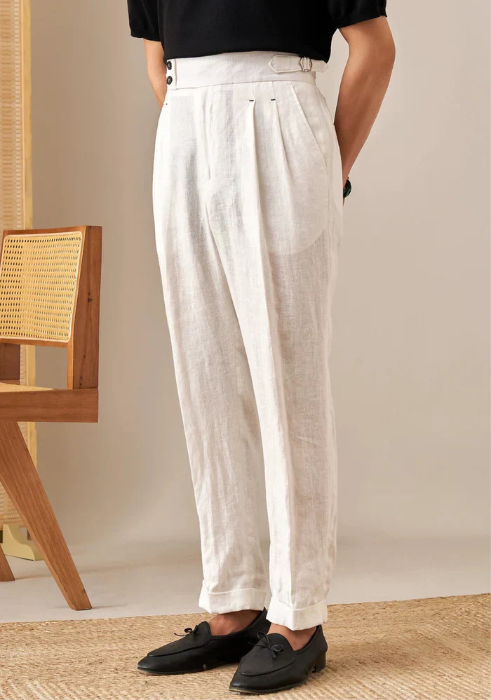 Linen Pants Looped LS035