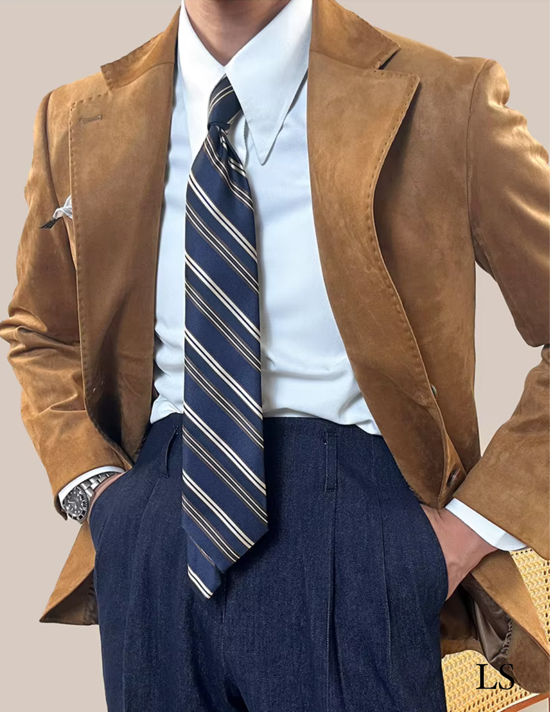 Blazer dois botões Ancona