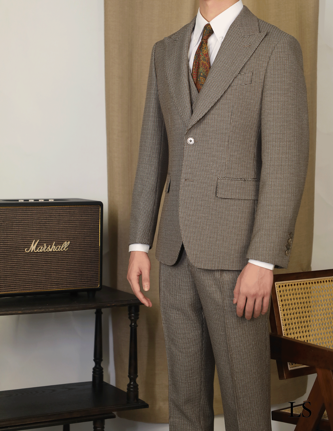 Terno Três Peças Pied-de-Poule