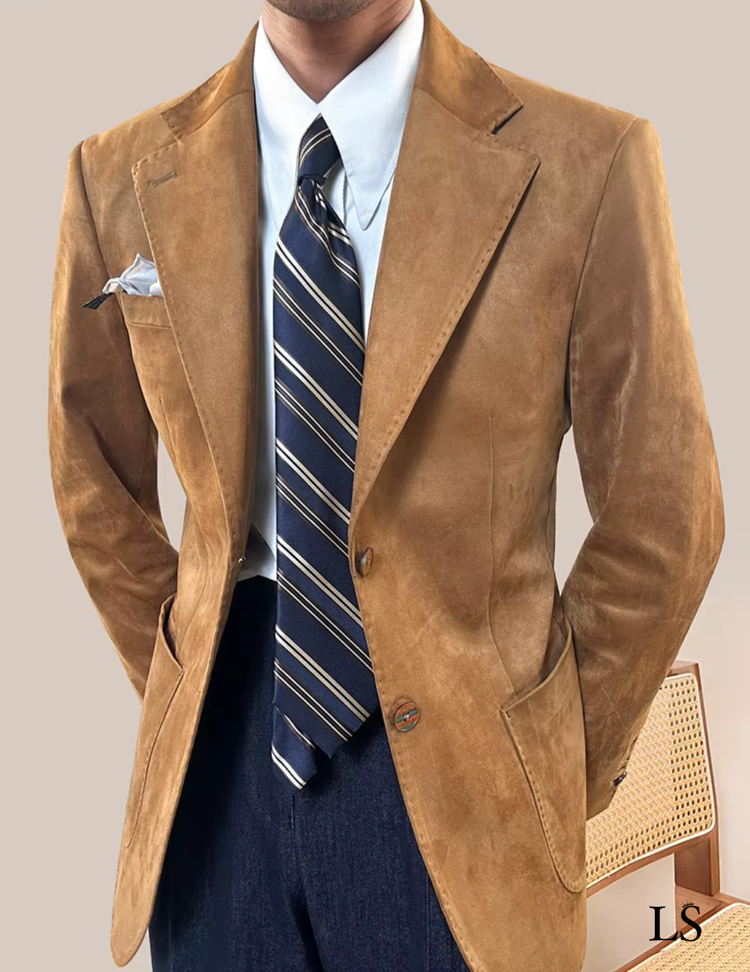 Blazer dois botões Ancona