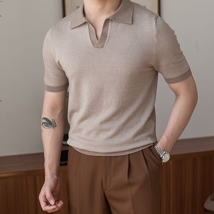 Polo de Tencel Marsala