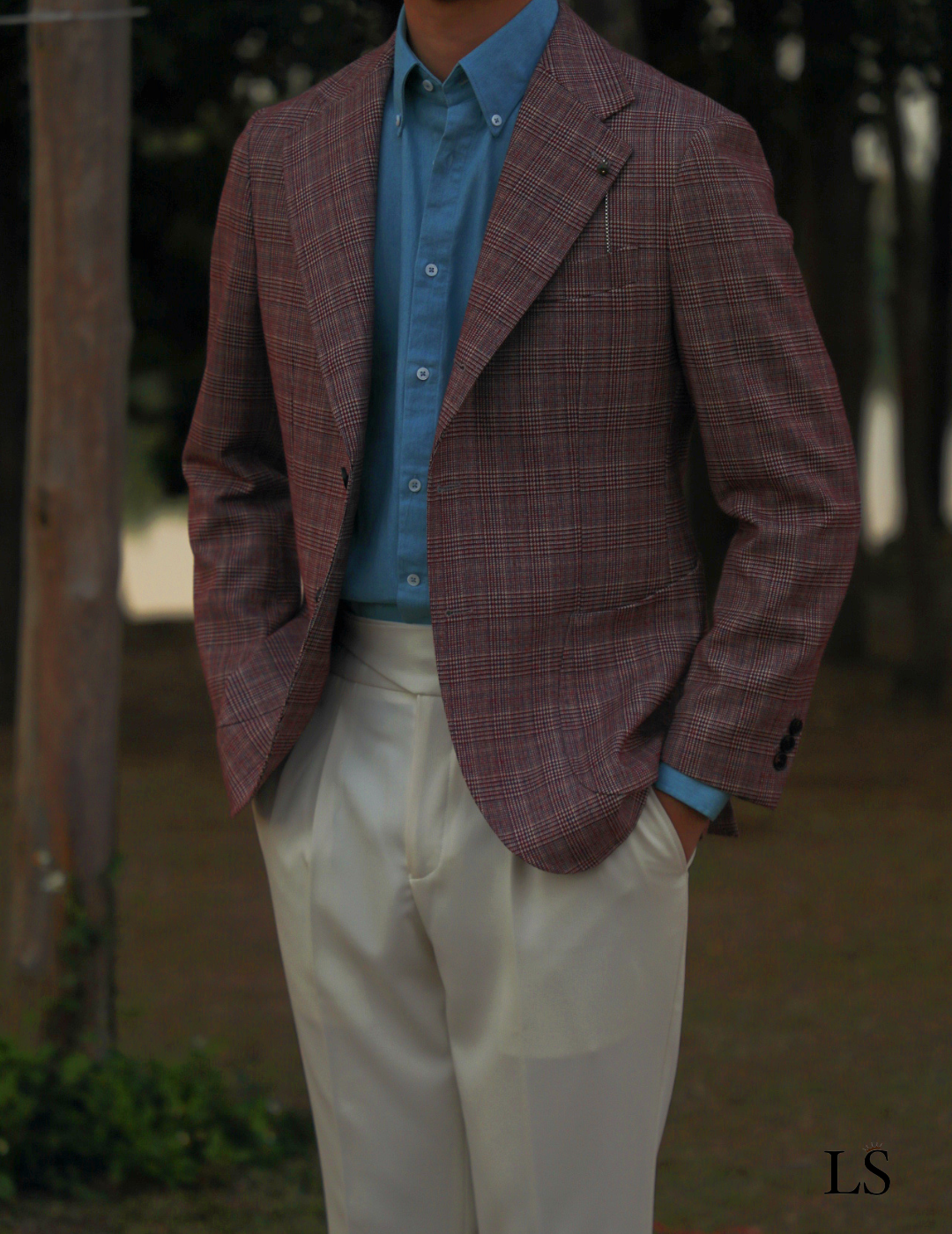 Blazer dois botões Principe de Gales