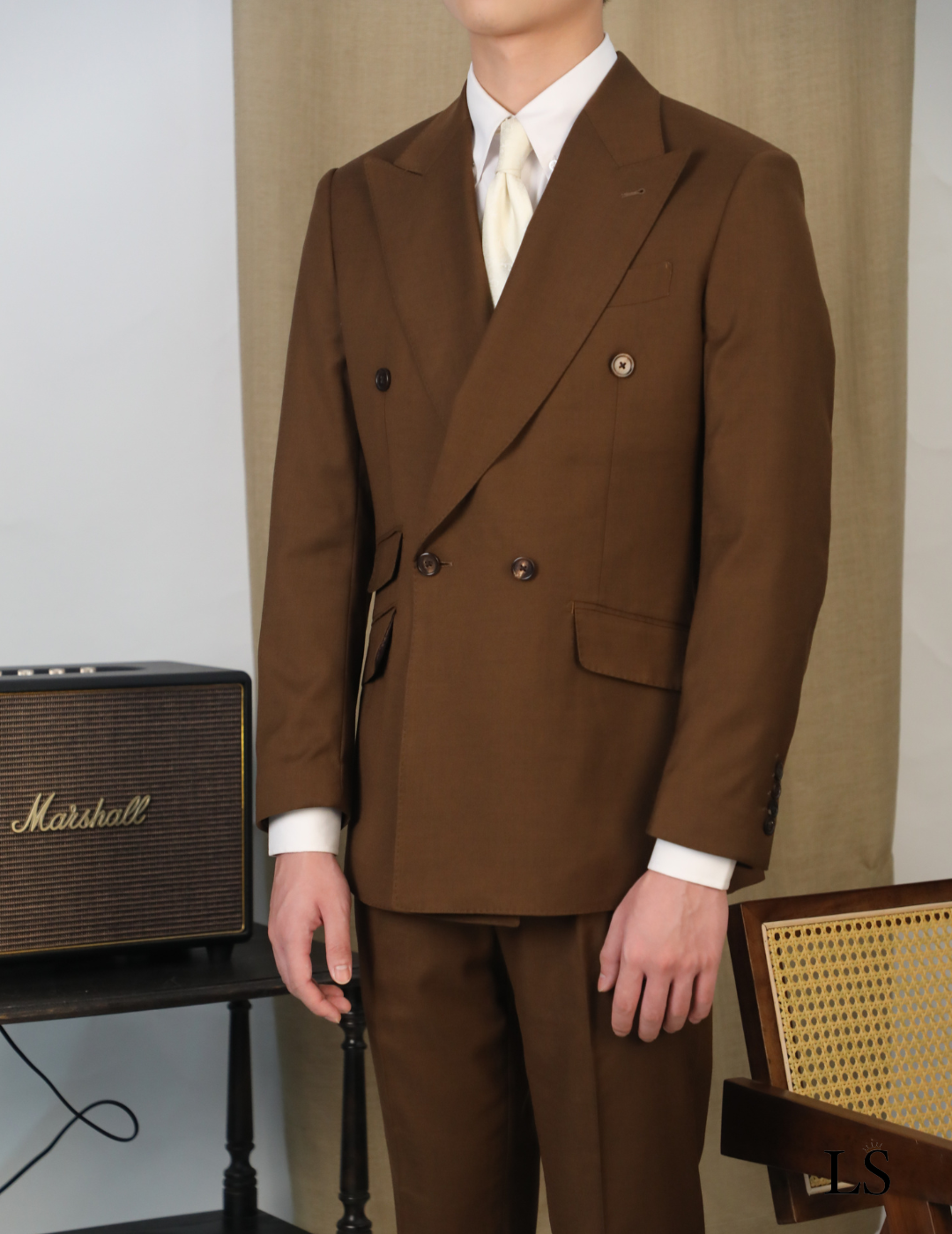 Costume Transpassado Bologna Marrom