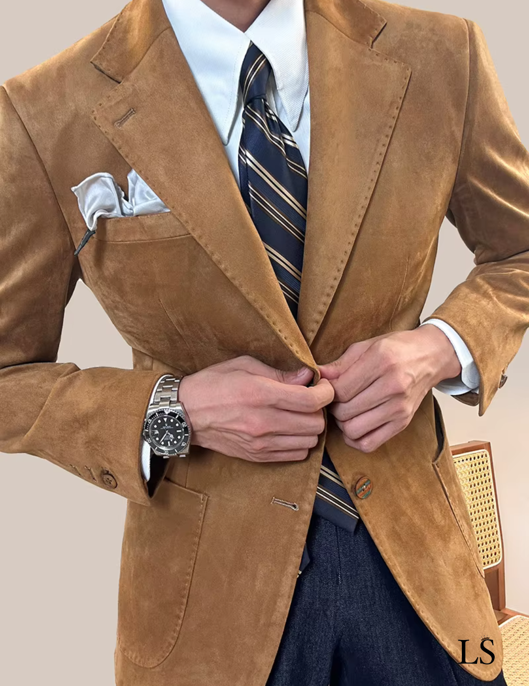 Blazer dois botões Ancona