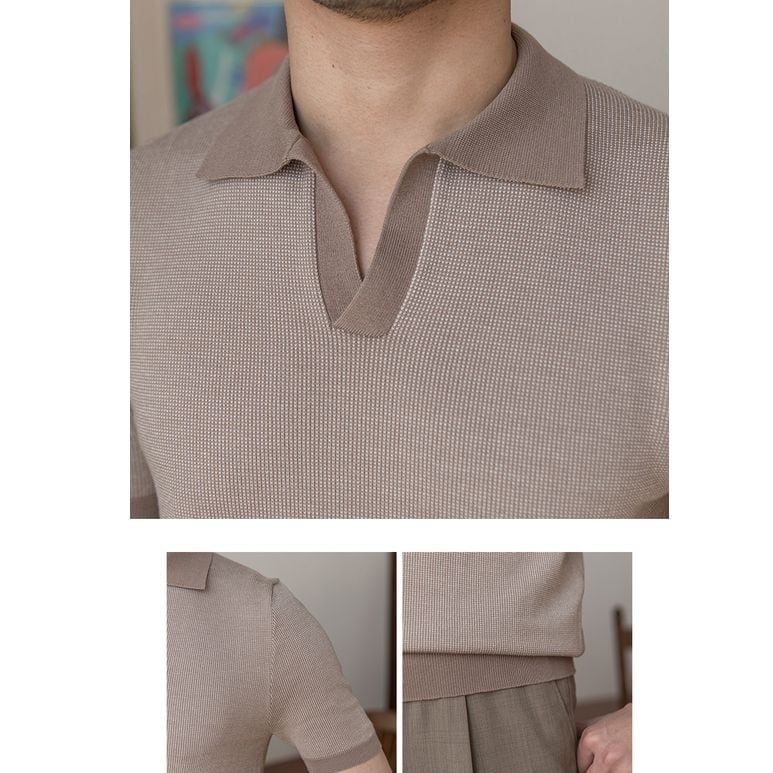 Polo de Tencel Marsala