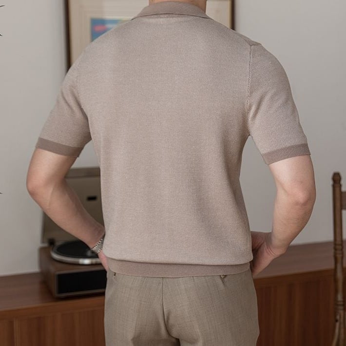 Polo de Tencel Marsala