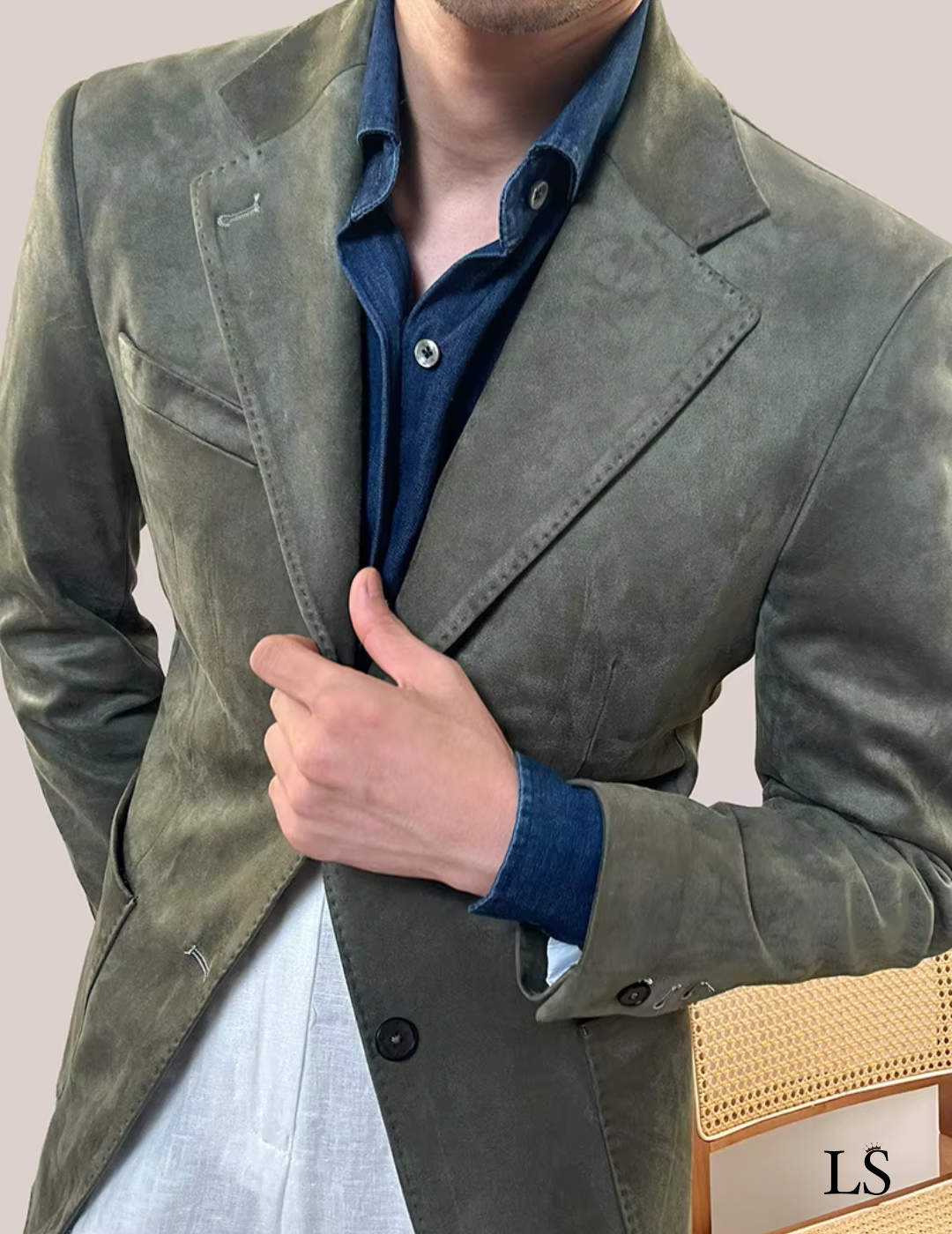 Blazer dois botões Ancona