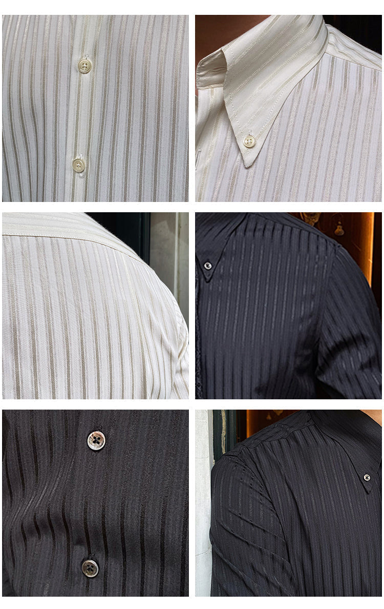 Camisa clássica com gola pontiaguda