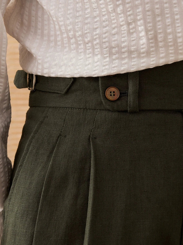 Linen Pants Looped LS035