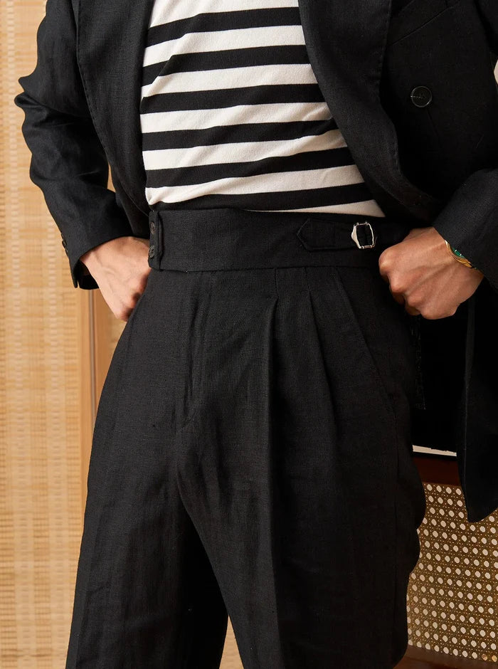 Linen Looped Trousers LS035