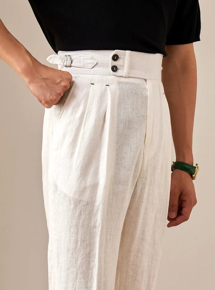Linen Looped Trousers LS035