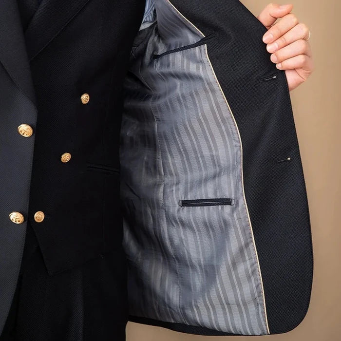 Blazer dois botões Peak Lapel