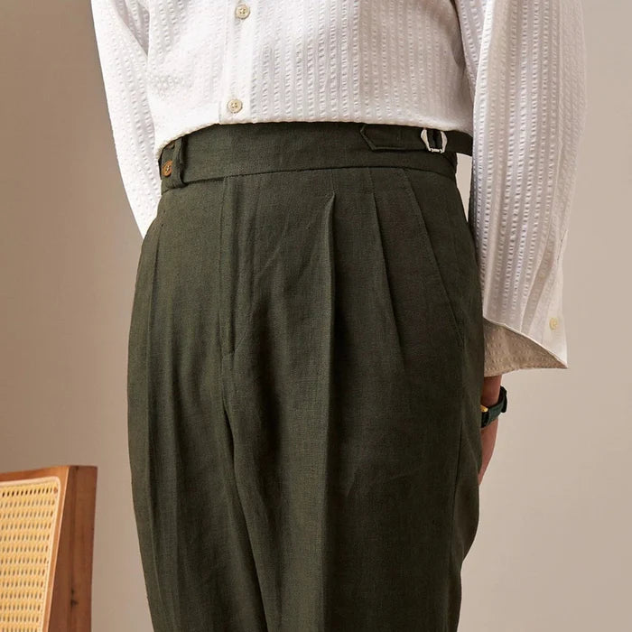 Linen Looped Trousers LS035