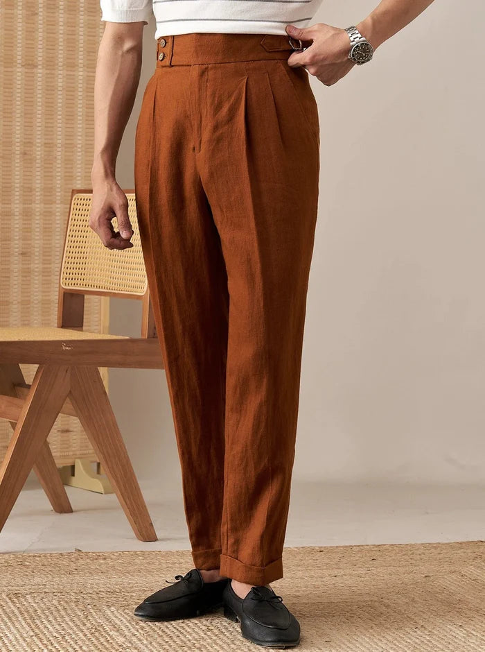 Linen Looped Trousers LS035