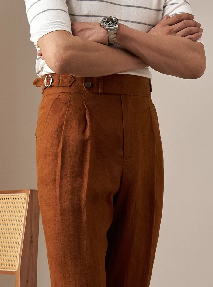 Linen Looped Trousers LS035