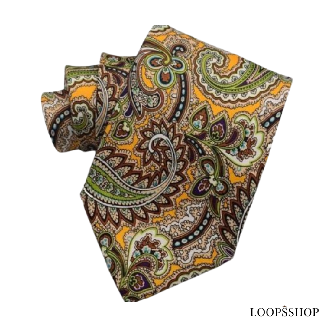 Gravata com estampa paisley