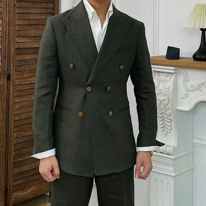 Costume de Linho Transpassado Looped LS035