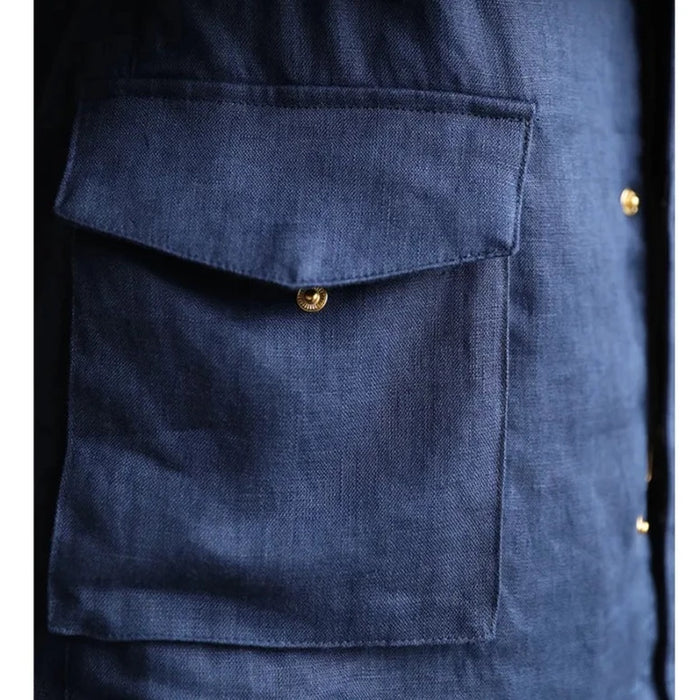 Looped LS001 Men's Linen Parka