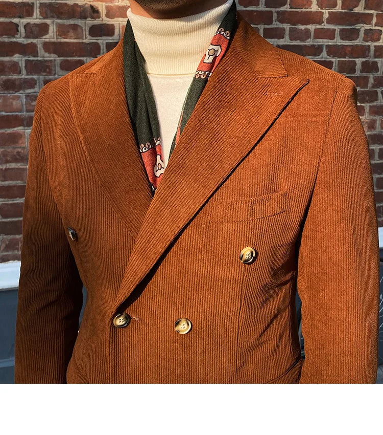 Blazer envelope de veludo com laço LS019