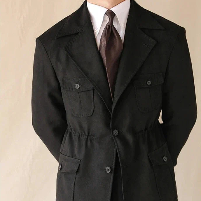 Safari Jacket Lapel Outwear