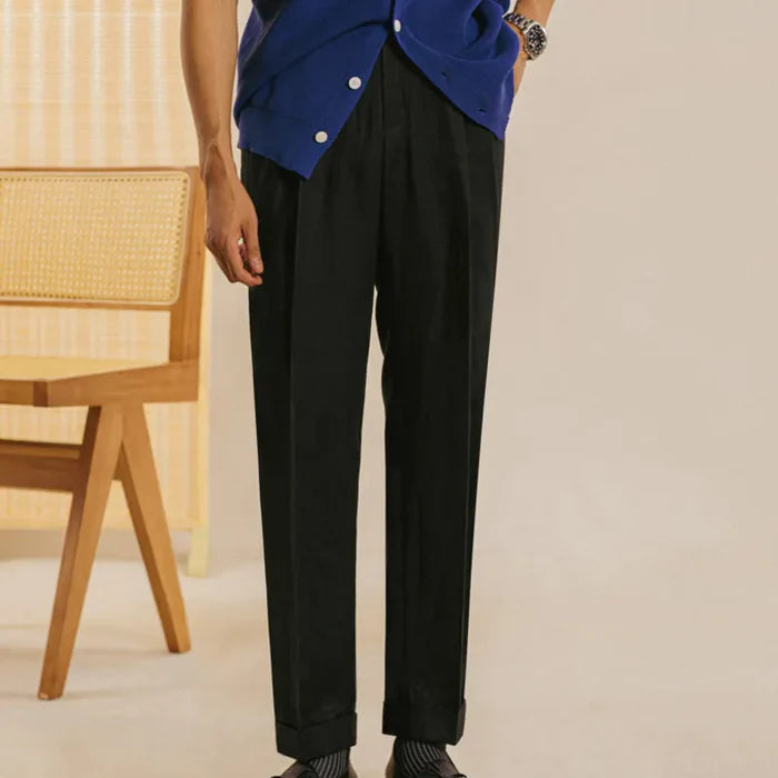 Linen Looped Trousers LS035