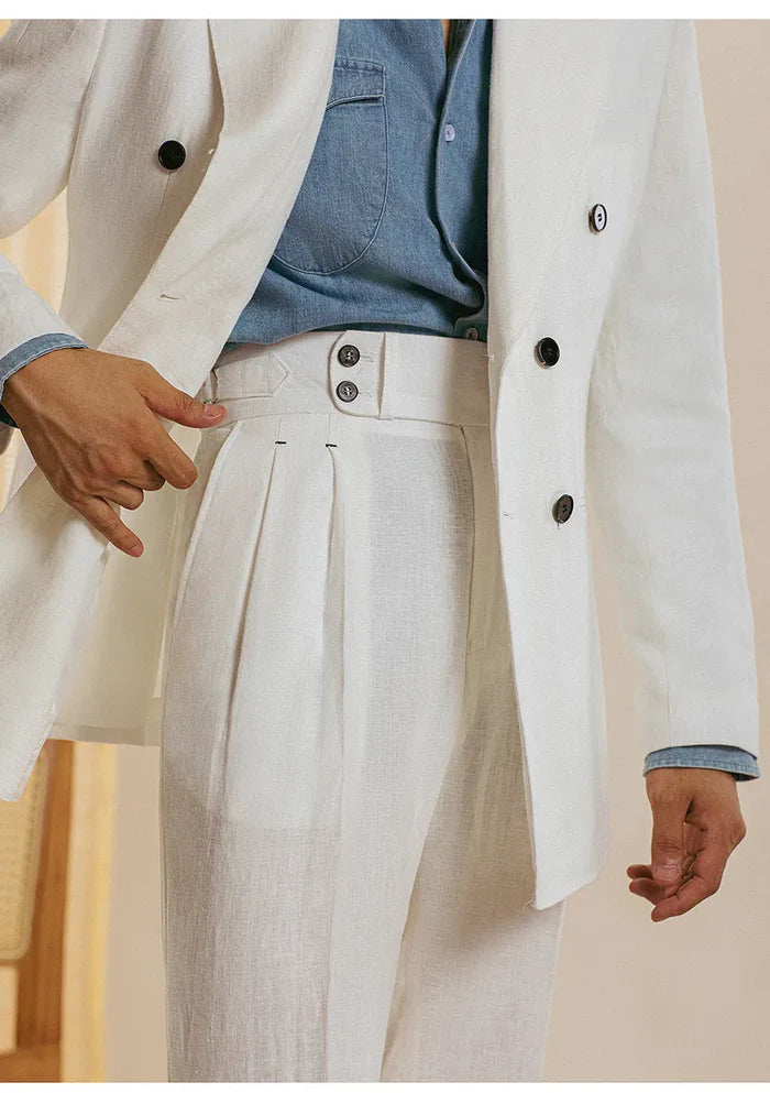 Linen Looped Trousers LS035