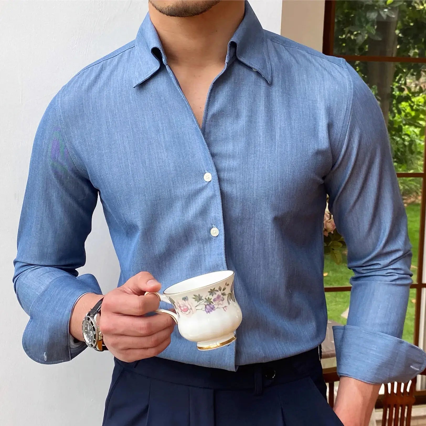 Camisa Social Masculina Looped LS033