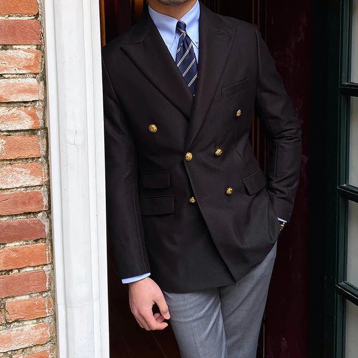 Blazer Slim Masculino Transpassado Looped LS029