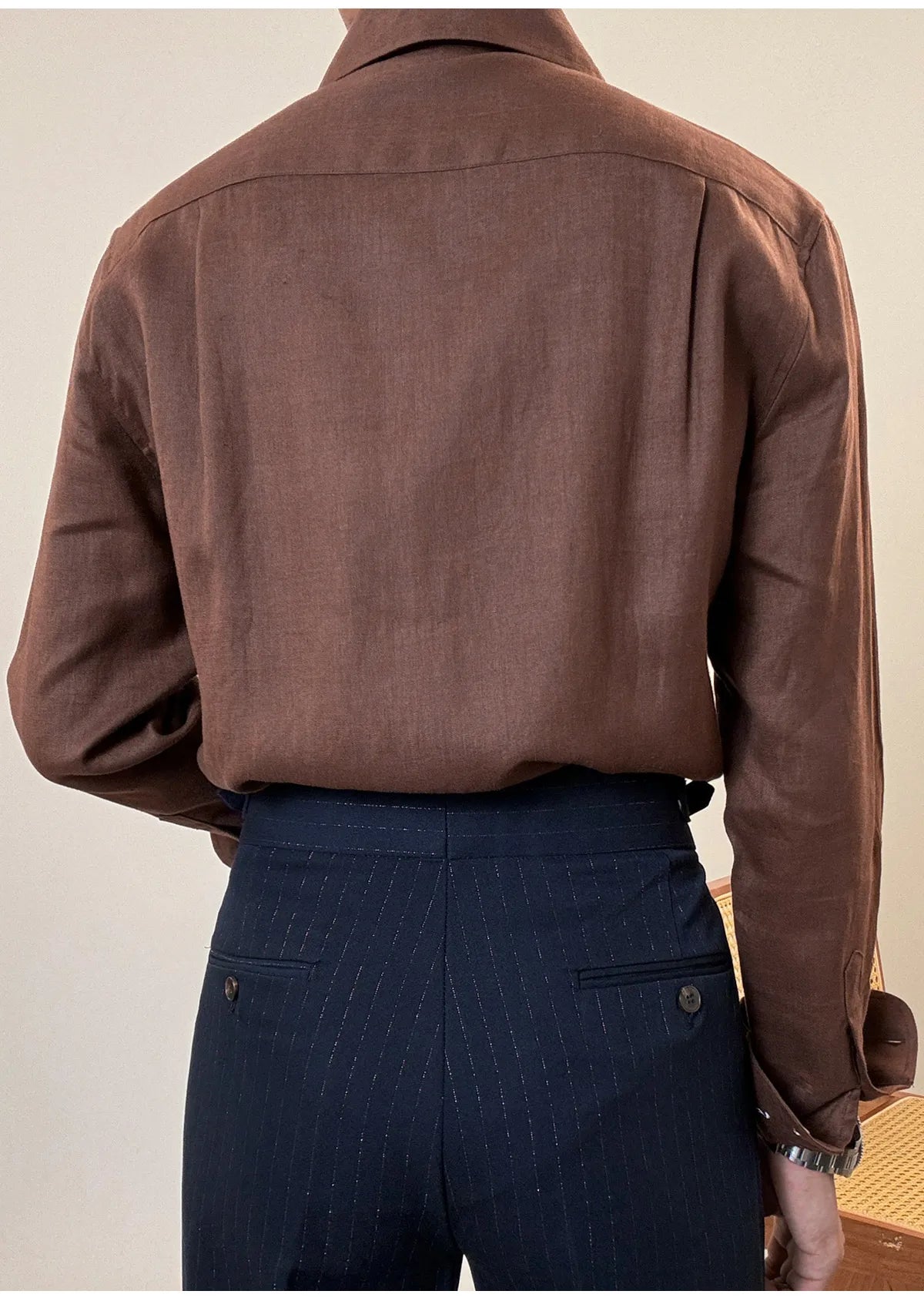 Camisa Social de Linho Masculina Looped LS031