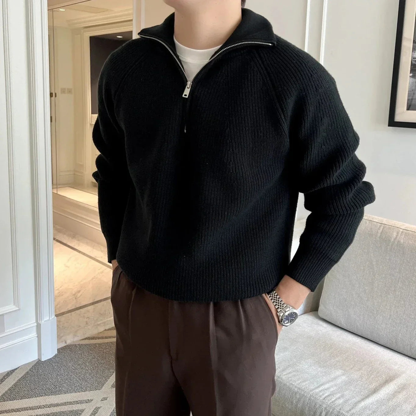 Suéter masculino British LS003