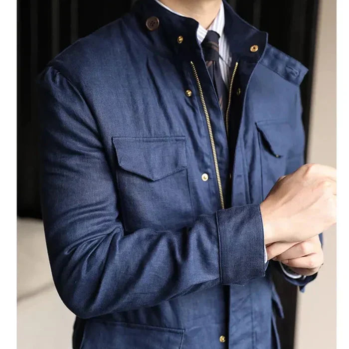 Looped LS001 Men's Linen Parka