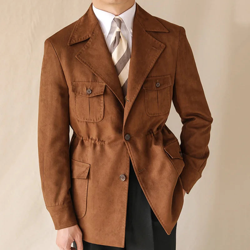 Safari Jacket Lapel Outwear