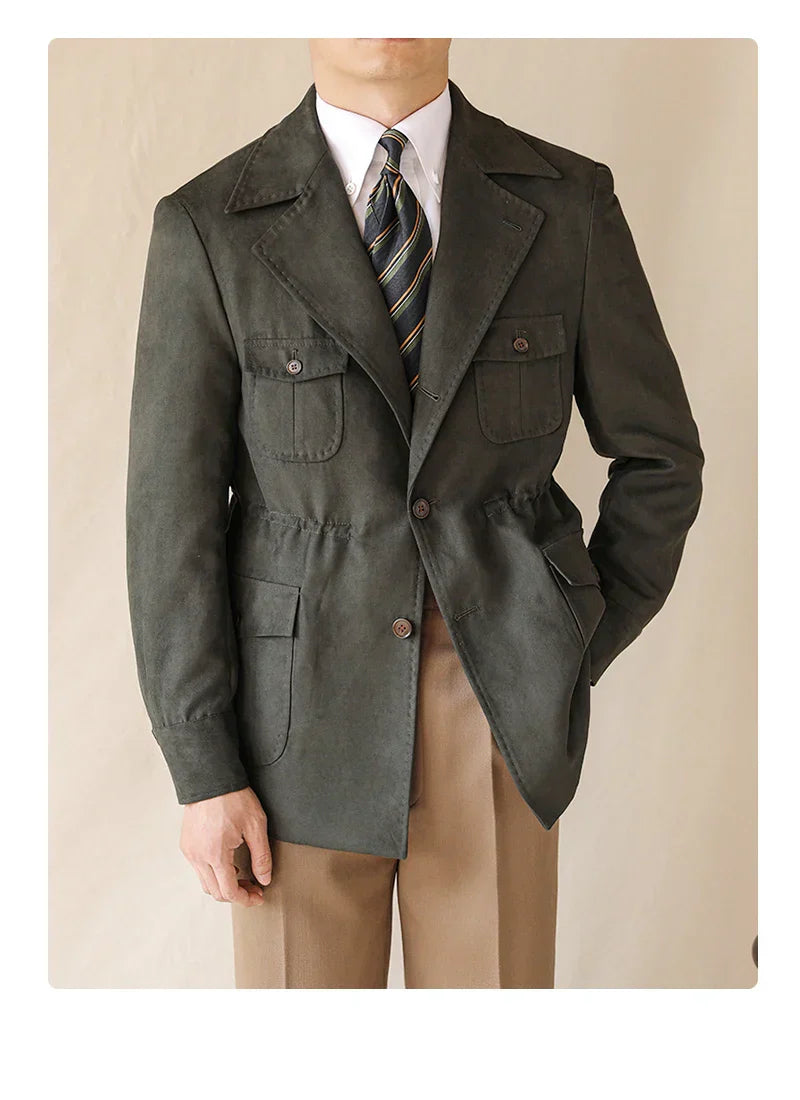 Safari Jacket Lapel Outwear