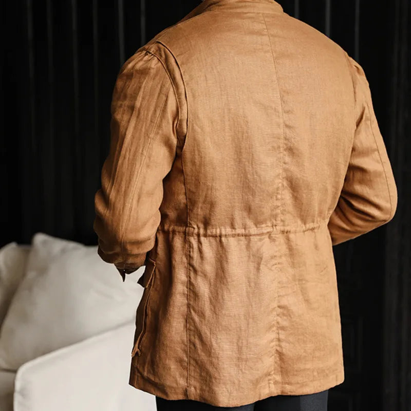 Looped LS001 Men's Linen Parka