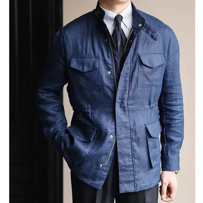 Looped LS001 Men's Linen Parka