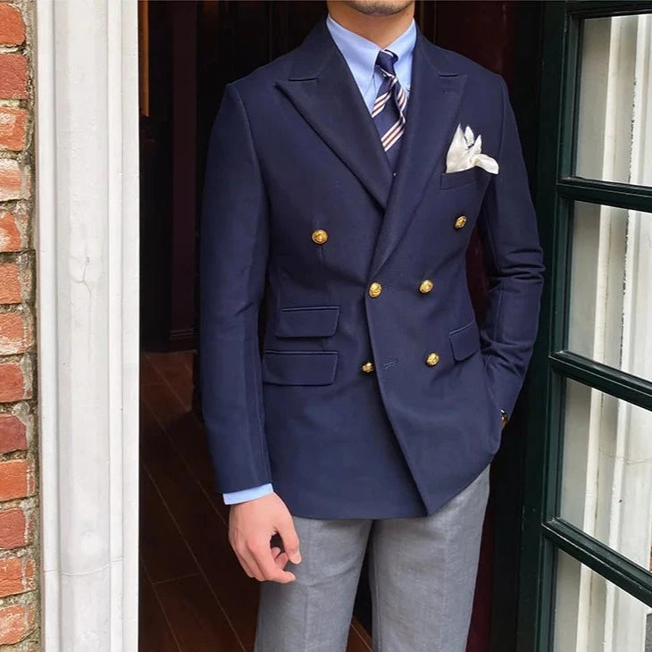 Blazer Slim Masculino Transpassado Looped LS029