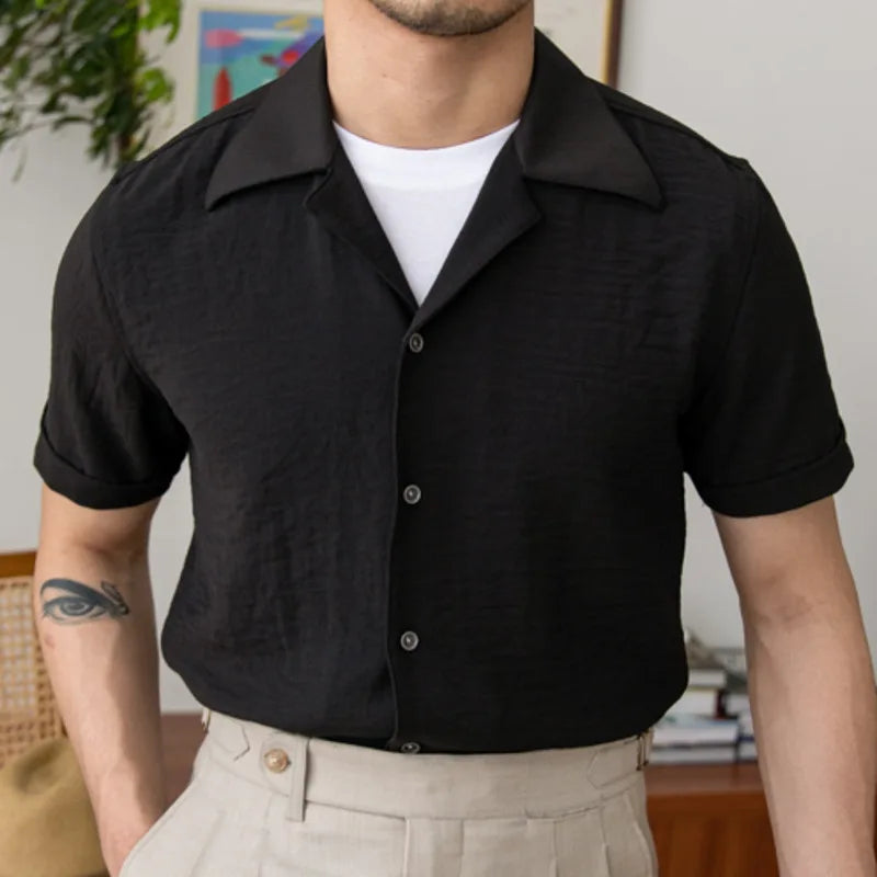 Looped LS037 Cuban Collar Shirt