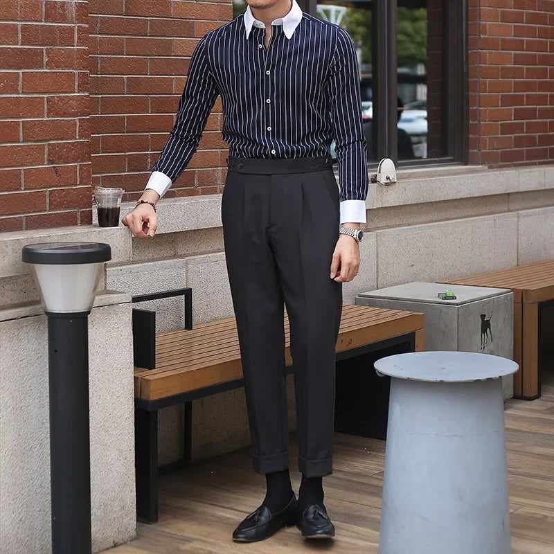 Men's Dress Shirt Looped LS017