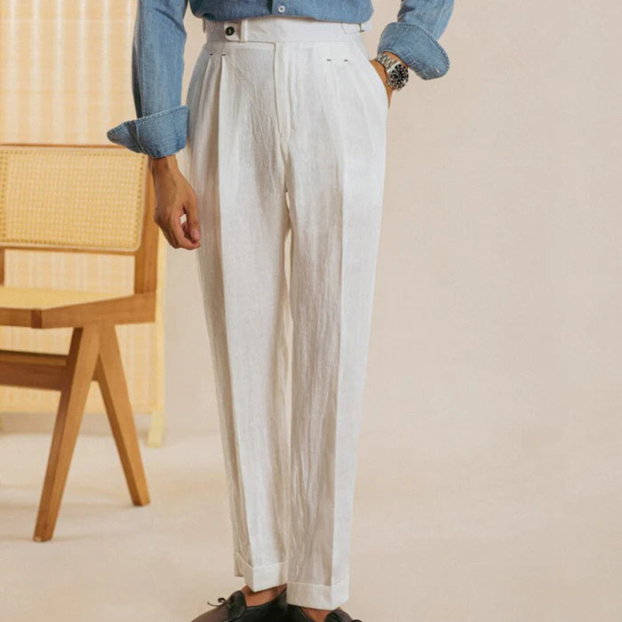 Linen Looped Trousers LS035