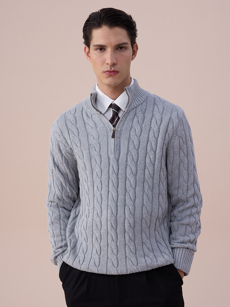 Loops Alveron Cable Zip Sweater