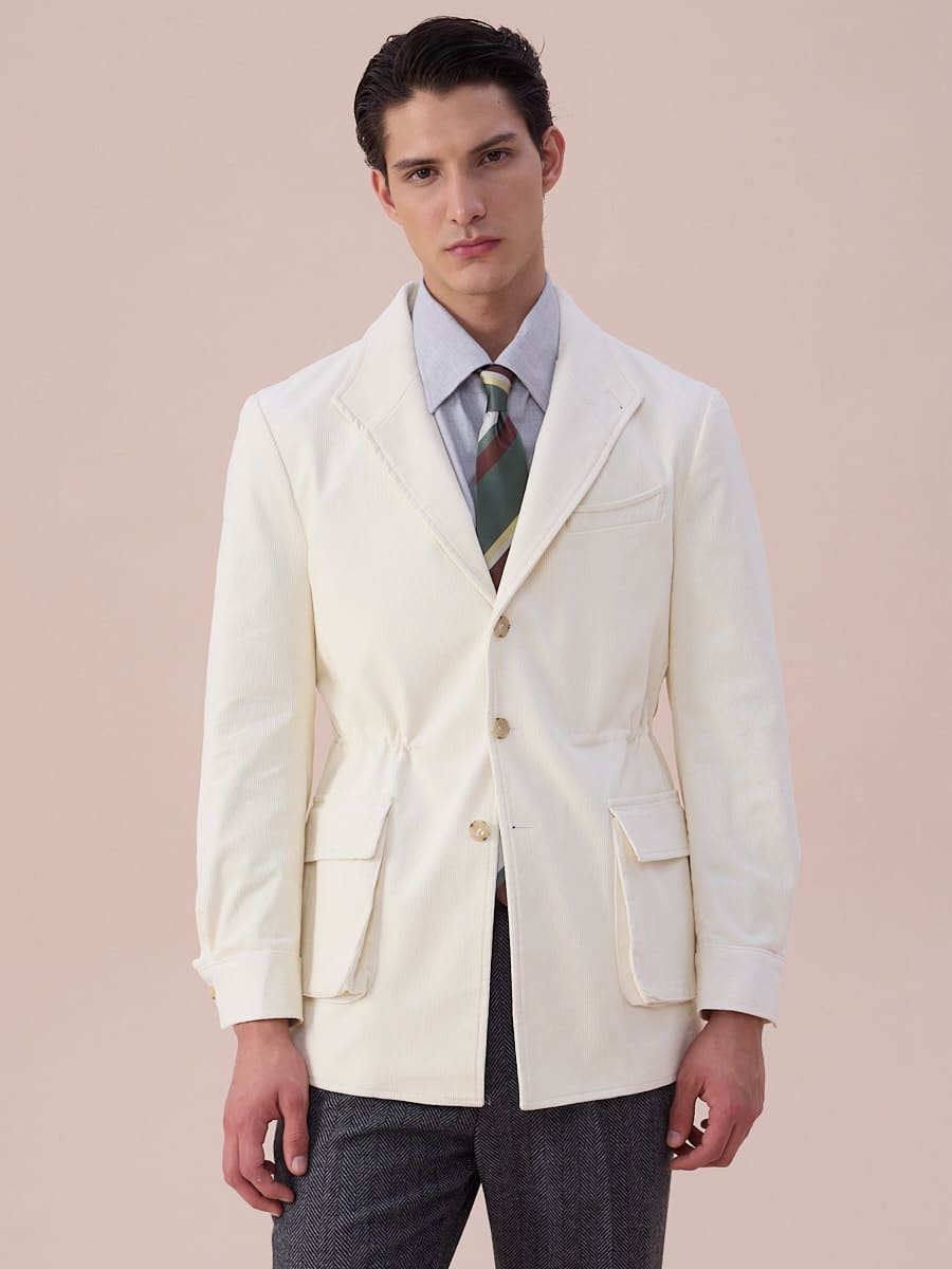 Loops Textured Corduroy Jacket