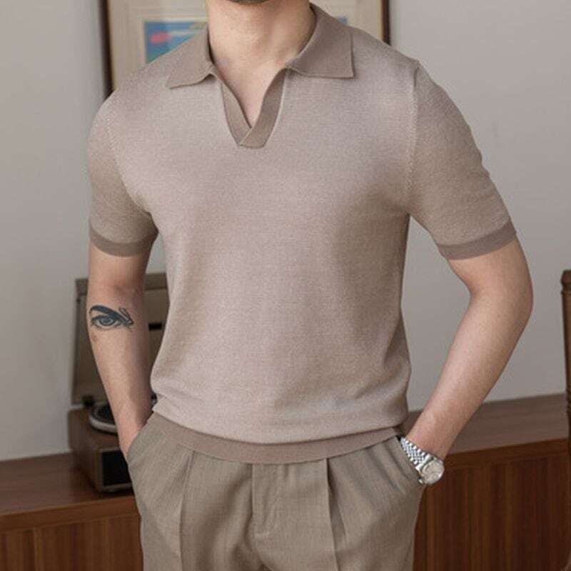 Polo de Tencel Marsala