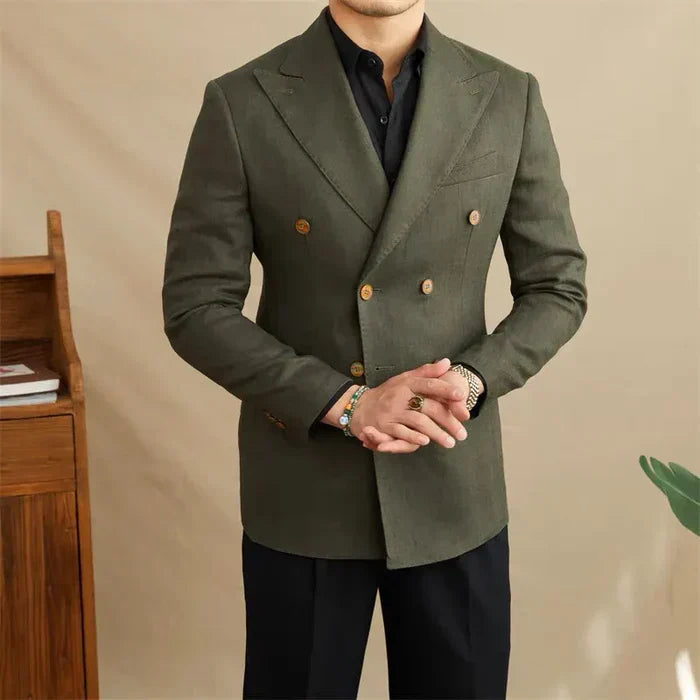 Looped Linen Blazer LS035