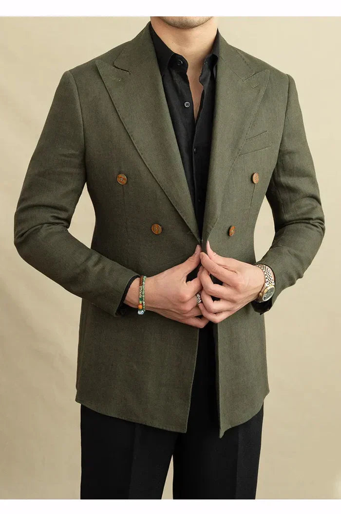 Looped Linen Blazer LS035