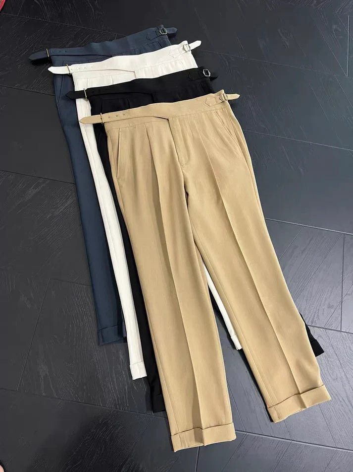 Calças Gurkha com presilha LS049